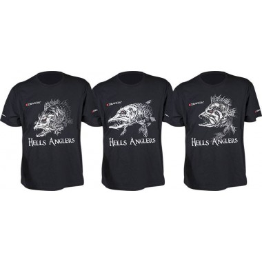 T-shirt HELLS ANGLERS okoń/szczupak/sandacz Dragon