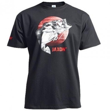 Koszulka czarna z rybą Jaxon