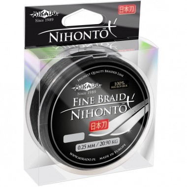 Plecionka Nihonto Fine Braid 900m czarna Mikado