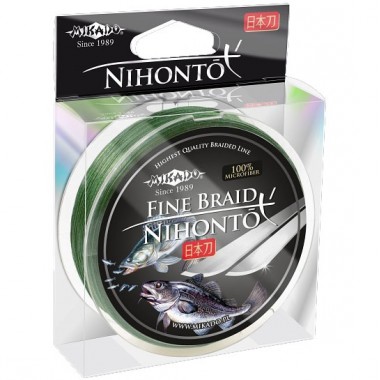 Plecionka Nihonto Fine Braid 900m zielona Mikado