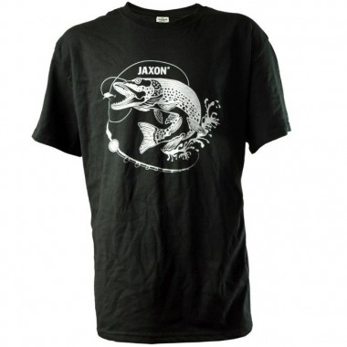 Koszulka czarna Szczupak UR-KB005 Jaxon