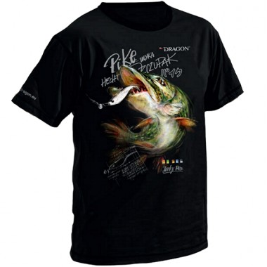 T-Shirt bawełniany szczupak Dragon