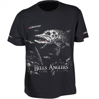 T-Shirt Hells Anglers Szczupak Dragon