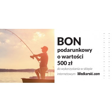Bon podarunkowy 500 zł Wedkarski.com