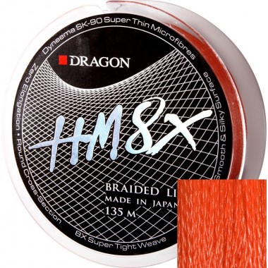 Plecionka HM 8X Pomarańczowa Dragon