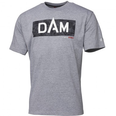 Koszulka Szara Melange Logo Tee DAM