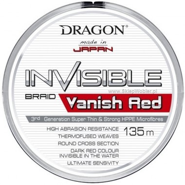 Plecionka Invisible Vanish Red Dragon