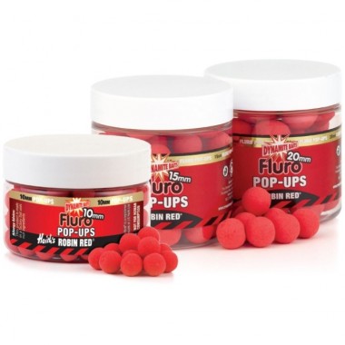 Robin Red Fluro Pop-ups Dynamite Baits