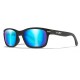 Wiley X Okulary HELIX Captivate Blue Mirror Matte Black Frame