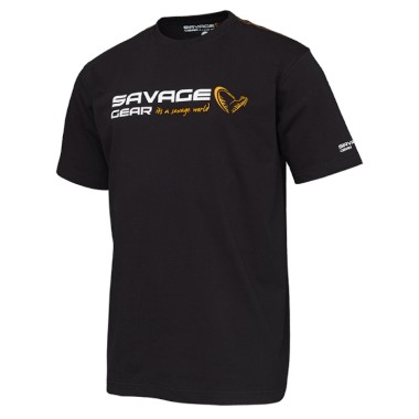 Koszulka Signature Logo Czarna Savage Gear