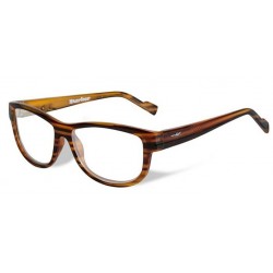 Okulary Marker Przeźroczyste z błyszcząco-brązową ramką