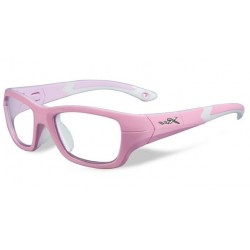 Okulary dziecięce Flash Przeźroczyste z różową ramką