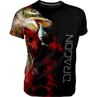 T-shirt Szczupak - Czarny Dragon