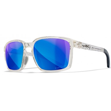 Okulary Polaryzacyjne Alfa Captivate Niebieskie lustro / Przezroczysty kryształ Wiley X