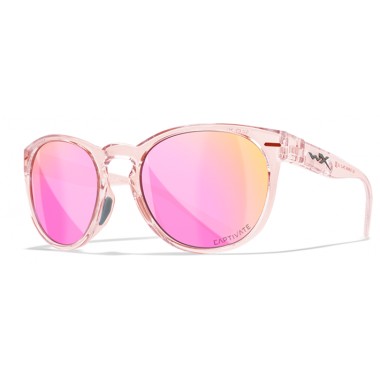 Okulary polaryzacyjne Covert Captivate Różowozłote lustro / Błyszczący kryształ Wiley X