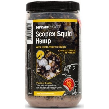 Ziarna w zalewie - Konopie Scopex Squid 500ml NASH