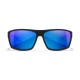 Wiley X Okulary polaryzacyjne PEAK Captivate Niebieskie lustro / Matowa czerń