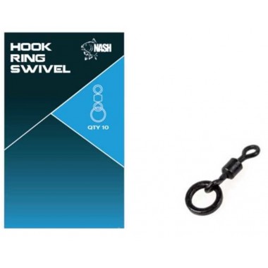 Krętliki Hook Ring Swivel NASH