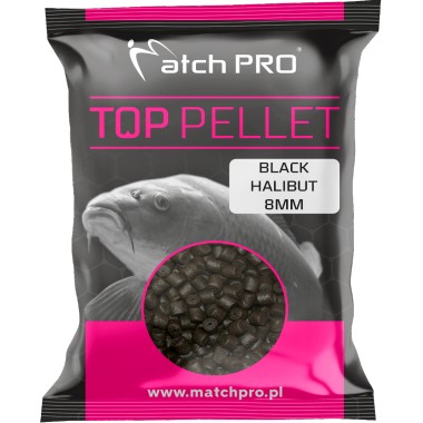 Pellet TOP Black Halibut Drilled 700 g Match Pro