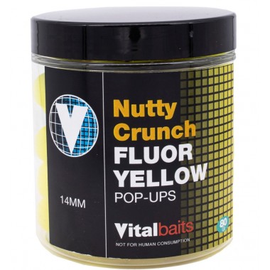 Przynęta Pop Up FLUOR Nutty Crunch Yellow Vital Baits