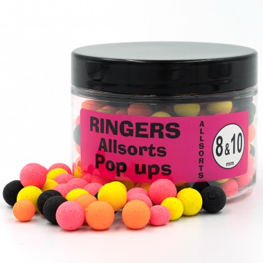 Allsorts Popup Boilies 8mm & 10mm Ringers