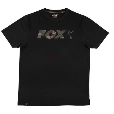 Koszulka z krótkim rękawem Black/Camo Print T-shirt FOX